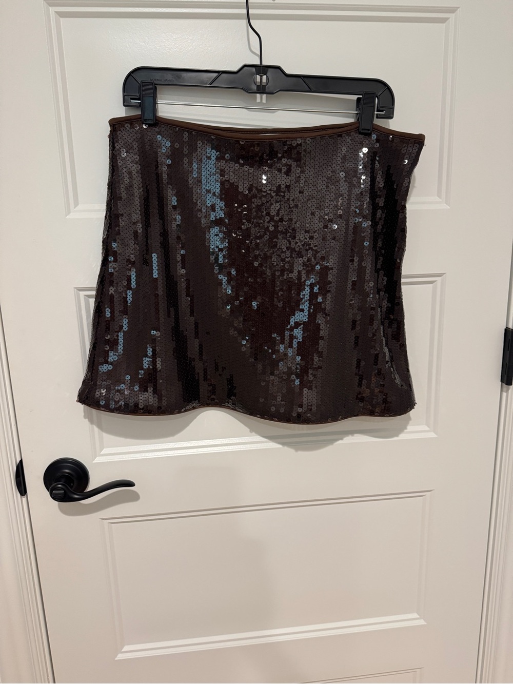 Abercrombie & Fitch Brown Sequin Mini Skirt